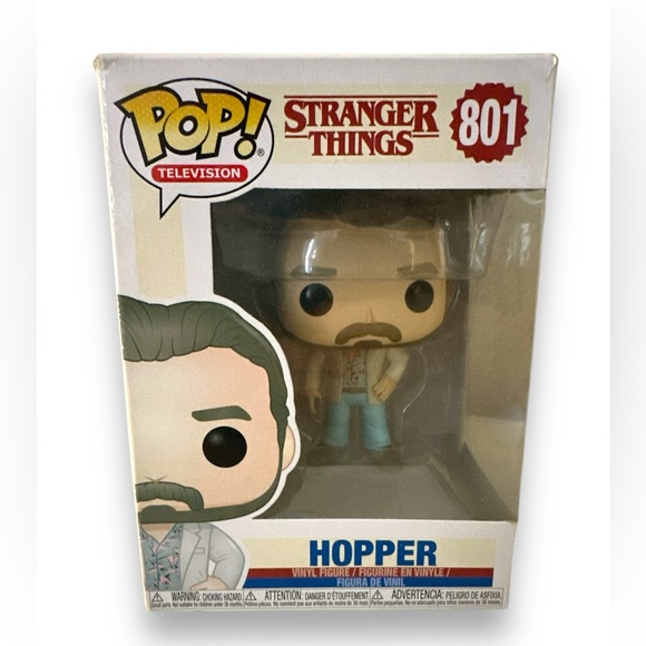 FUNKO POP STRANGER THINGS HOPPER 801 - Picture 1 of 1